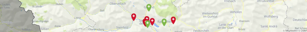 Map view for Pharmacies emergency services nearby Gmünd in Kärnten (Spittal an der Drau, Kärnten)